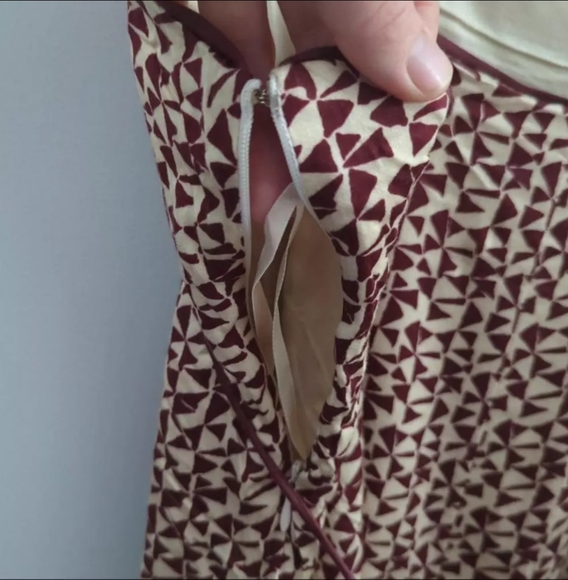 FREE PEOPLE | Brown/Burgundy Kia Mini Adjustable Dress Size Large - Picture 7 of 8